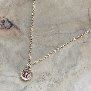 Lululemon Charm Necklaxe | Gold | Adjustable length